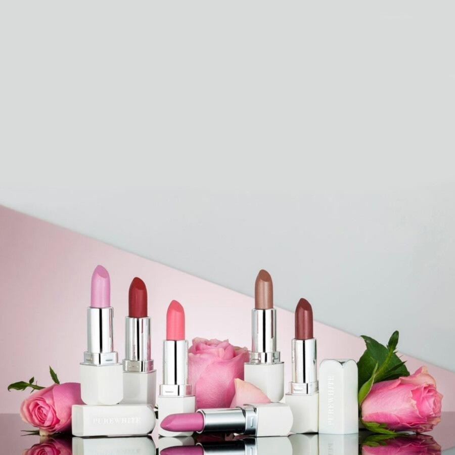 Губная помада purely inviting satin cream lipstick Pure White Cosmetics, fiery fusion, вес 3.9 гр. — фото 3