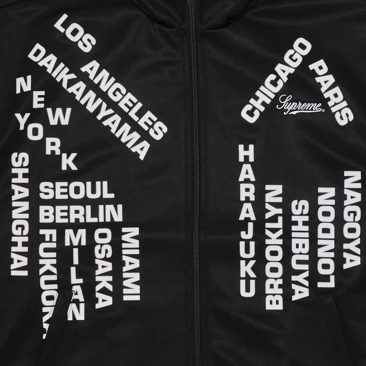 Спортивная куртка Supreme Worldwide Tricot Track Jacket, Black — фото 3