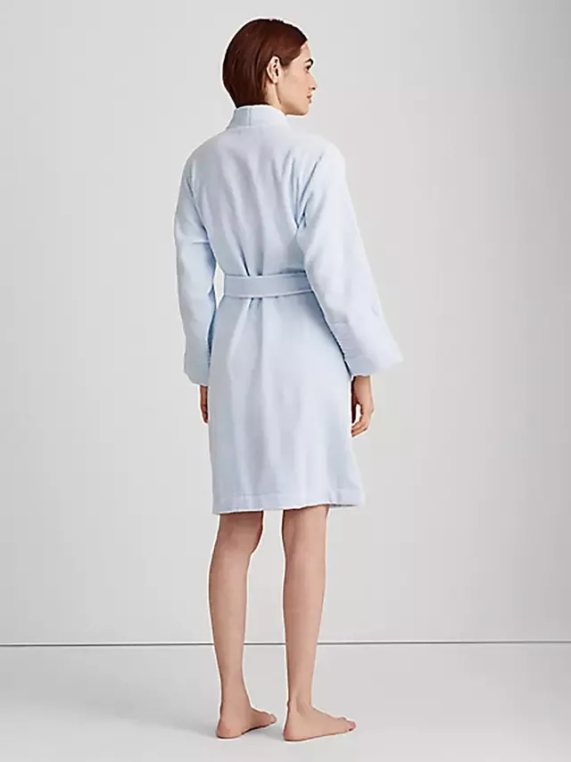 Халат из махровой ткани Lauren Greenwich Ralph Lauren, Light Blue — фото 3