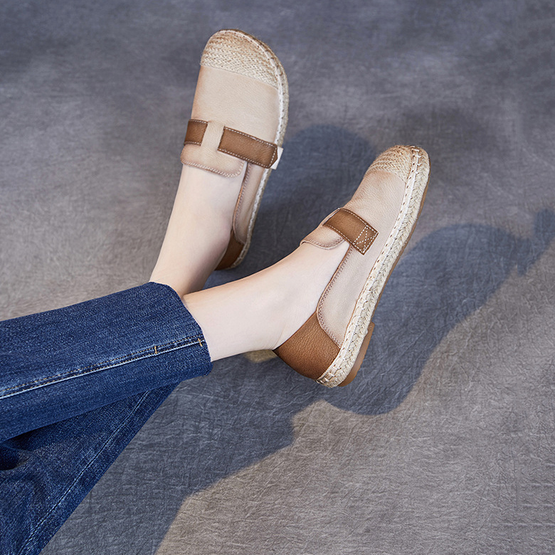 Devanro Женские повседневные туфли-лодочки бежево-серые, цвет Beige Gray — фото 2