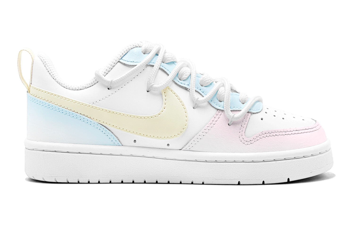 Кроссовки Nike Court Borough Skateboard Shoes Women's Low-Top Blue, розовый — фото 4
