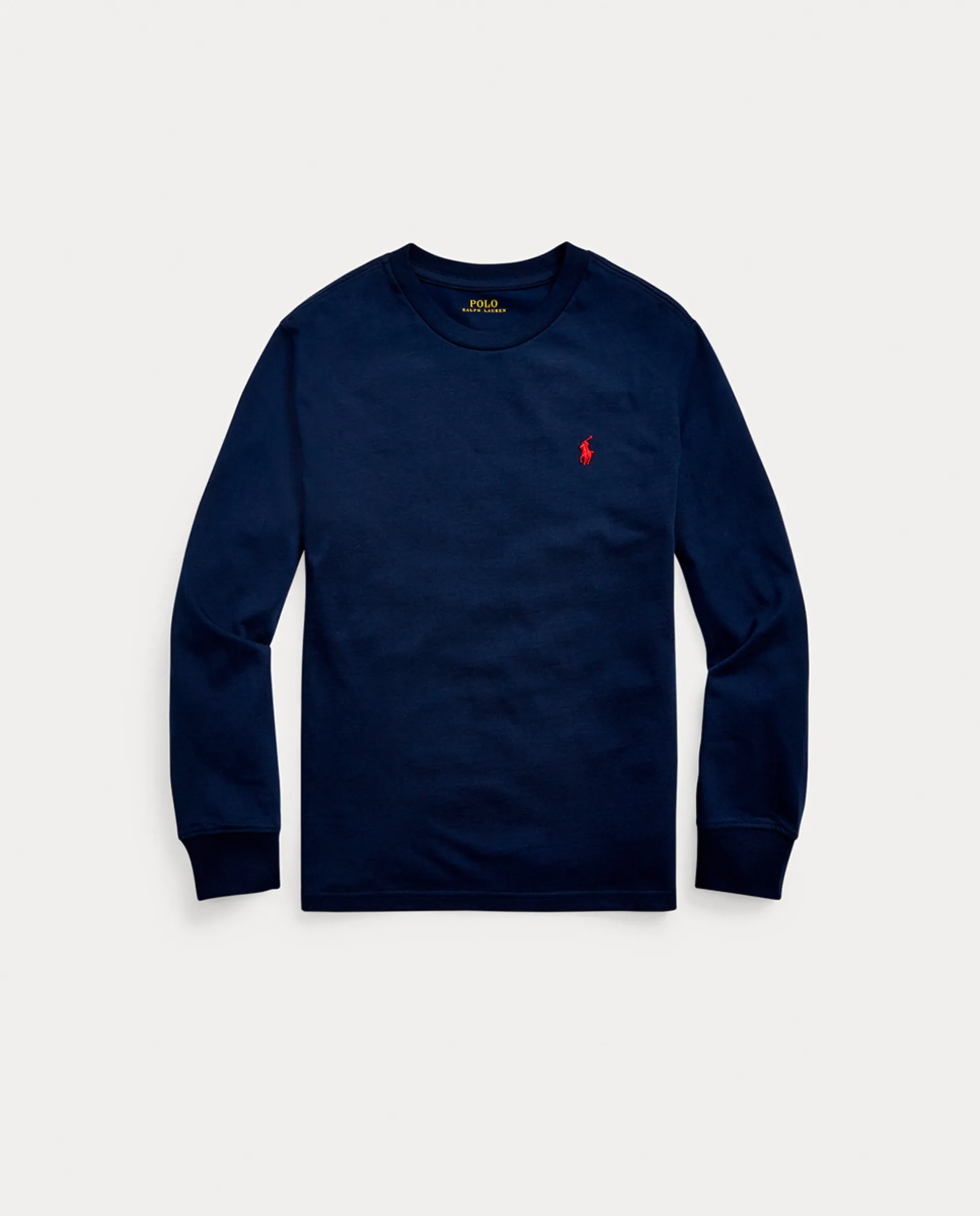 

Детская хлопковая футболка с длинным рукавом Polo Ralph Lauren, темно-синий