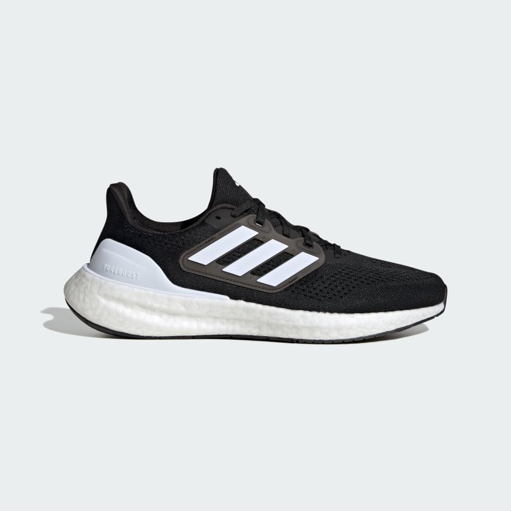 Мужские кроссовки Adidas Pureboost 23, белый/черный — фото 3
