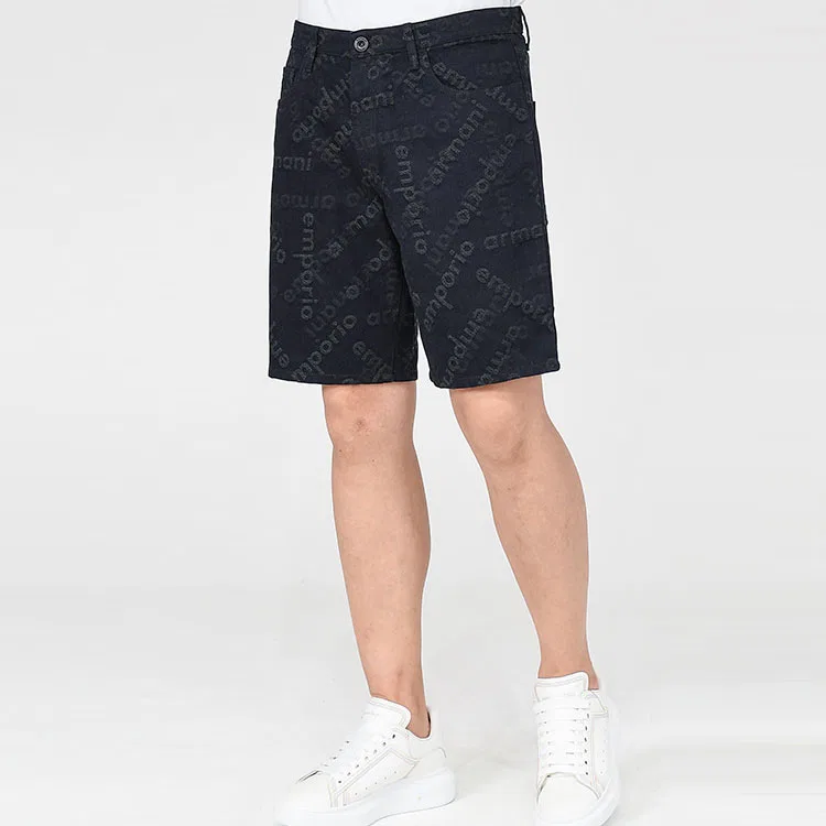 Джинсовые шорты Emporio Armani Marine Blue — фото 4