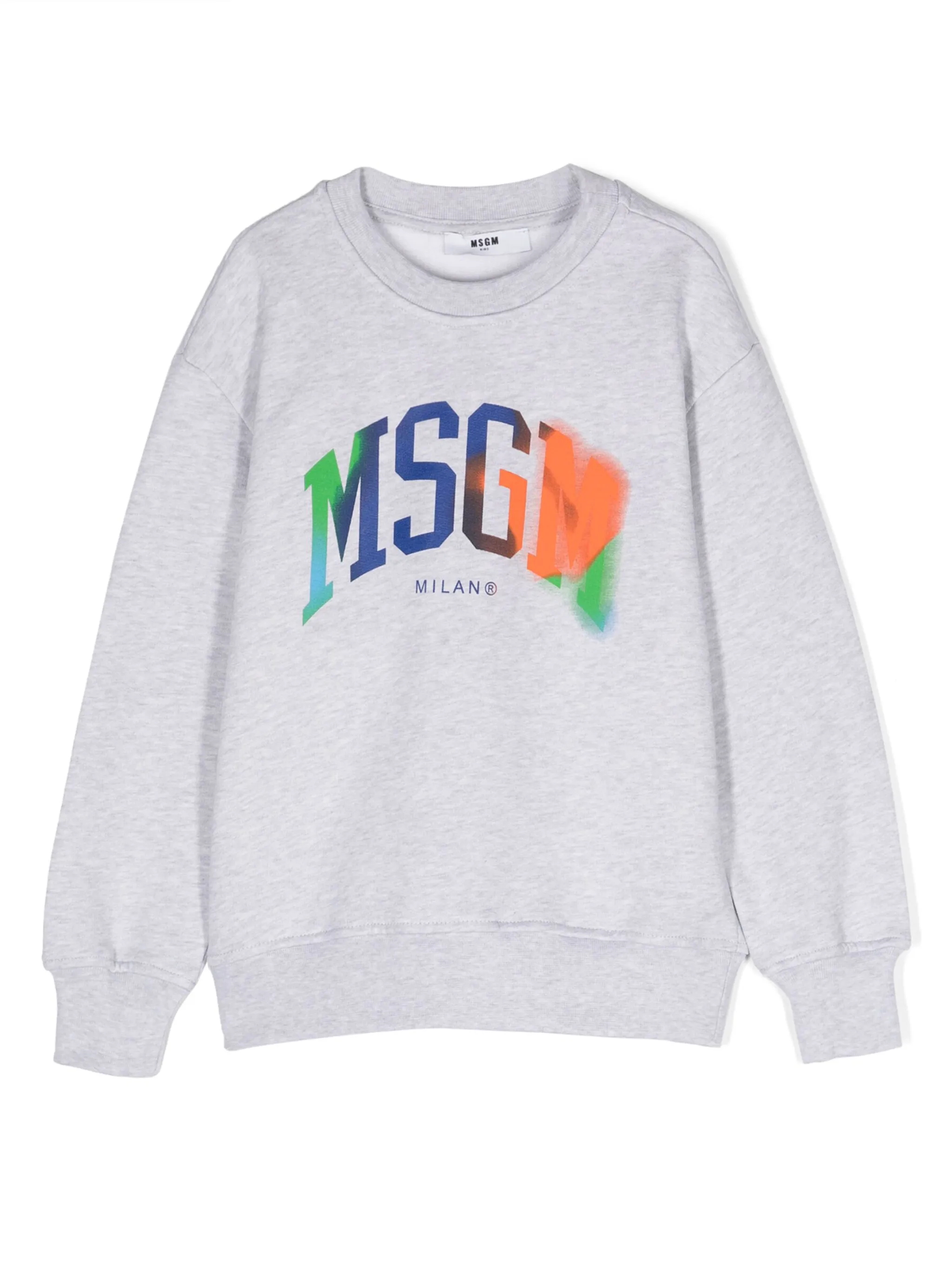 

Толстовка с логотипом Msgm Kids, серый