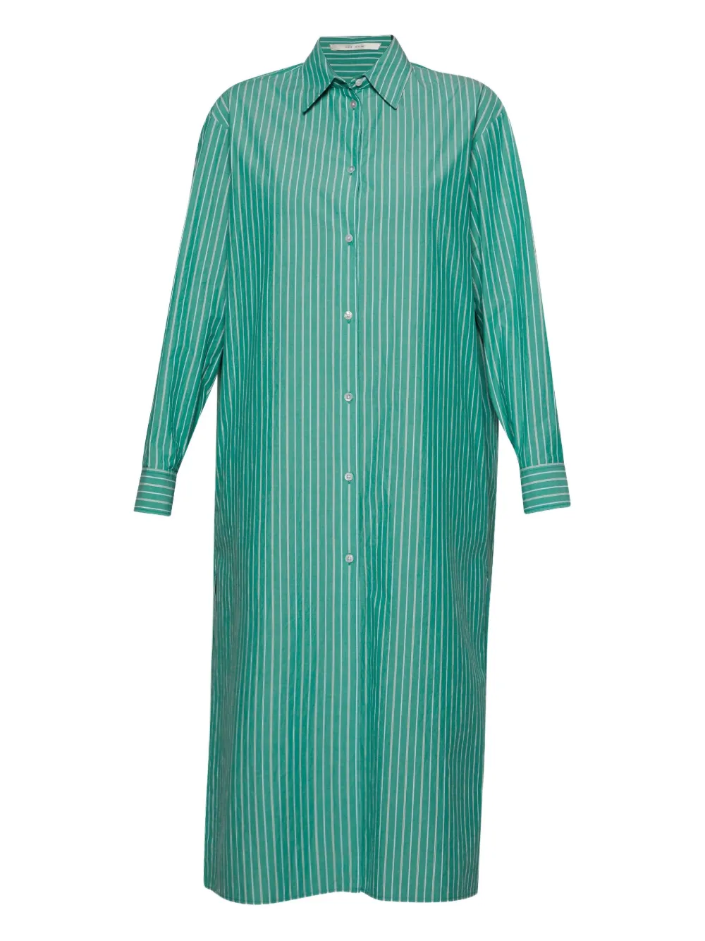 

Платье-рубашка в полоску THE ROW, зеленый
