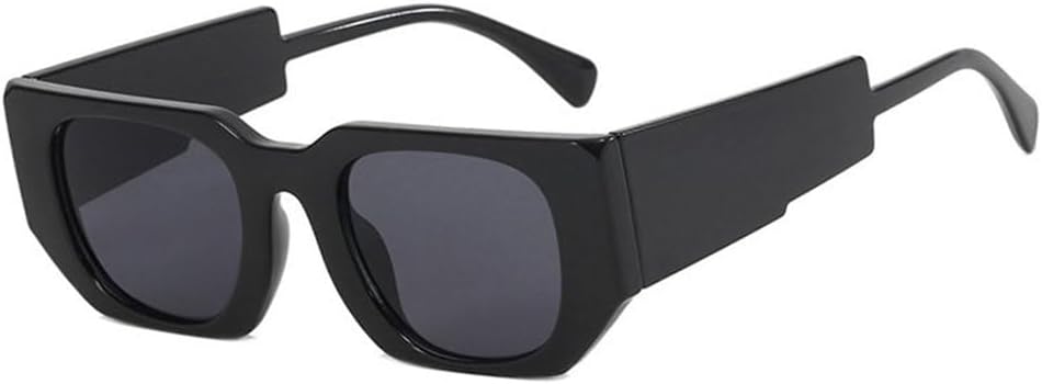 

Мужские прямоугольные солнцезащитные очки с широкими дужками, модные женские солнцезащитные очки для активного отдыха и путешествий, защита от ультрафиолета UV400 TYUVIVO, Black