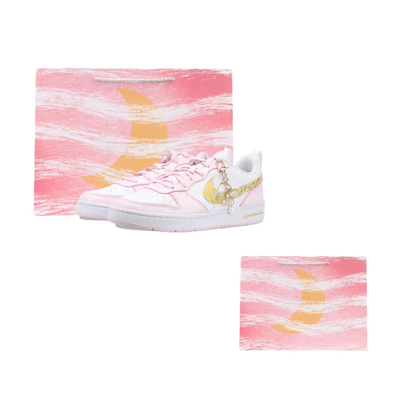 

Court Borough нескользящие амортизирующие низкие детские скейтбординг кроссовки для подростков Nike, розовый