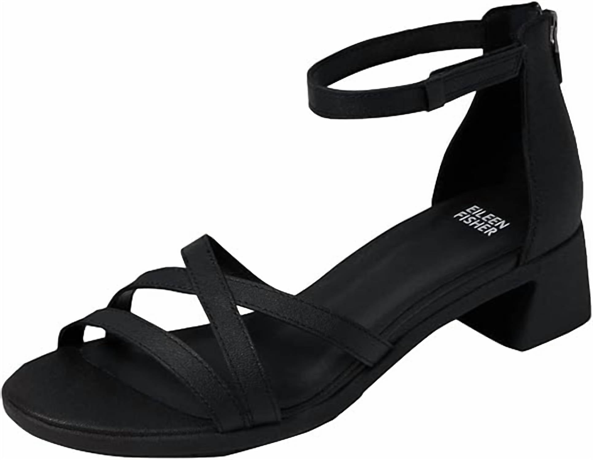 Женские босоножки Noni на каблуке, черные Eileen Fisher