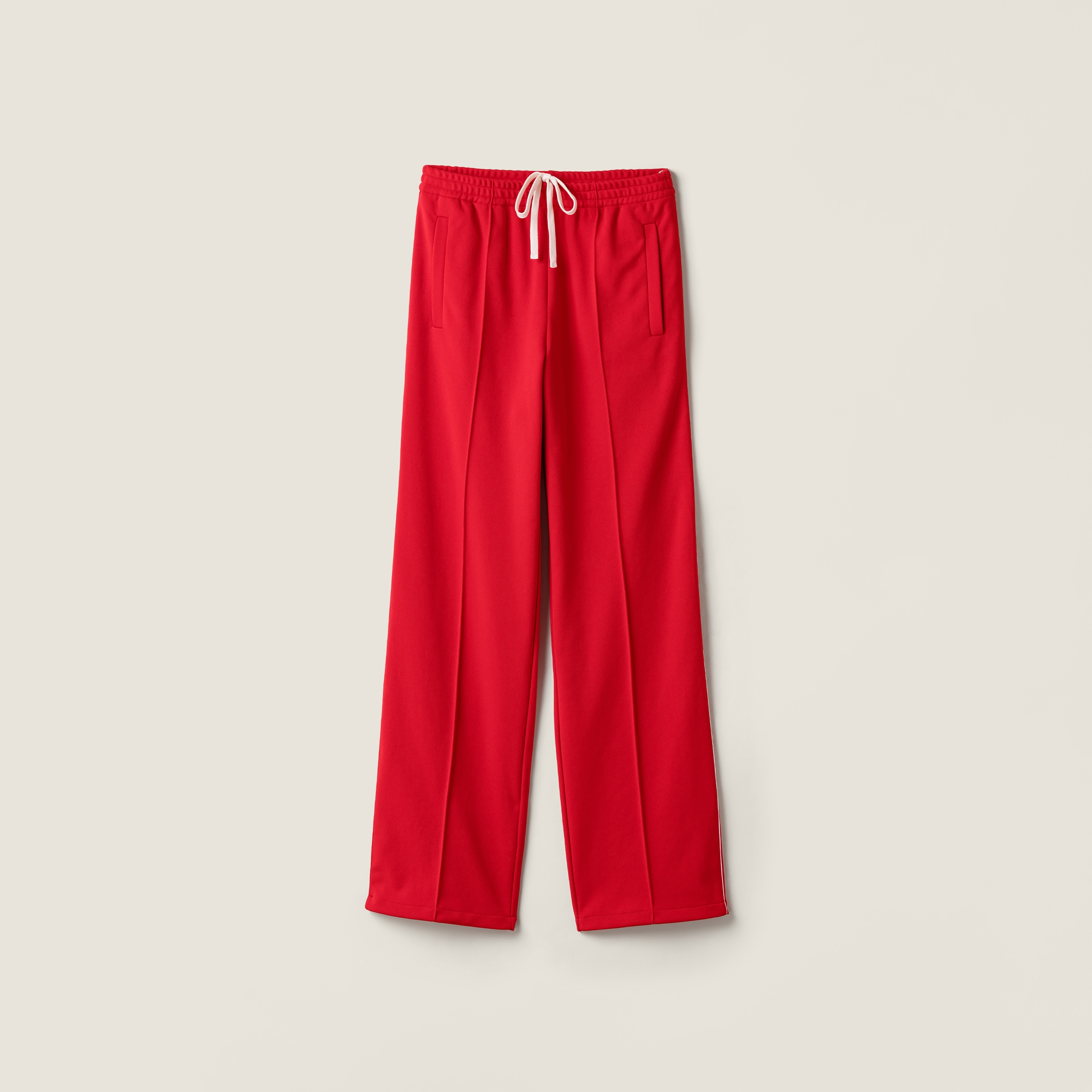 

Брюки из технического джерси MIU MIU, красный