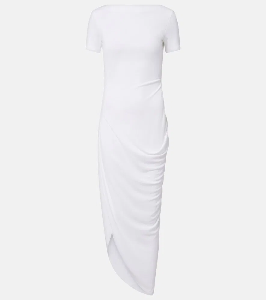 Платье-миди из трикотажа с вырезами от The Sole Jacquemus, белый
