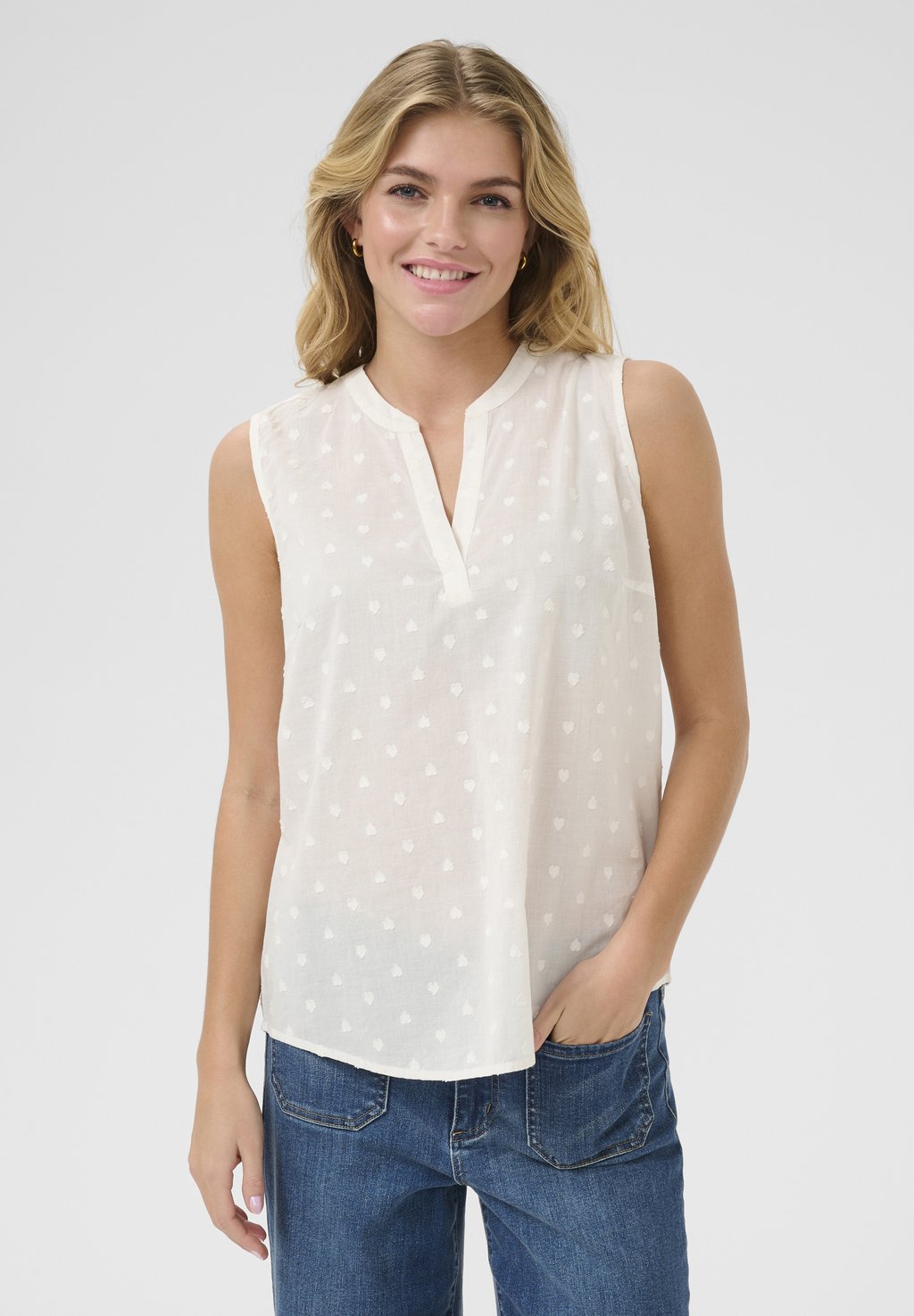 

Топ KAJOLIA SLEEVELESS - Blouse Kaffe, кремовый