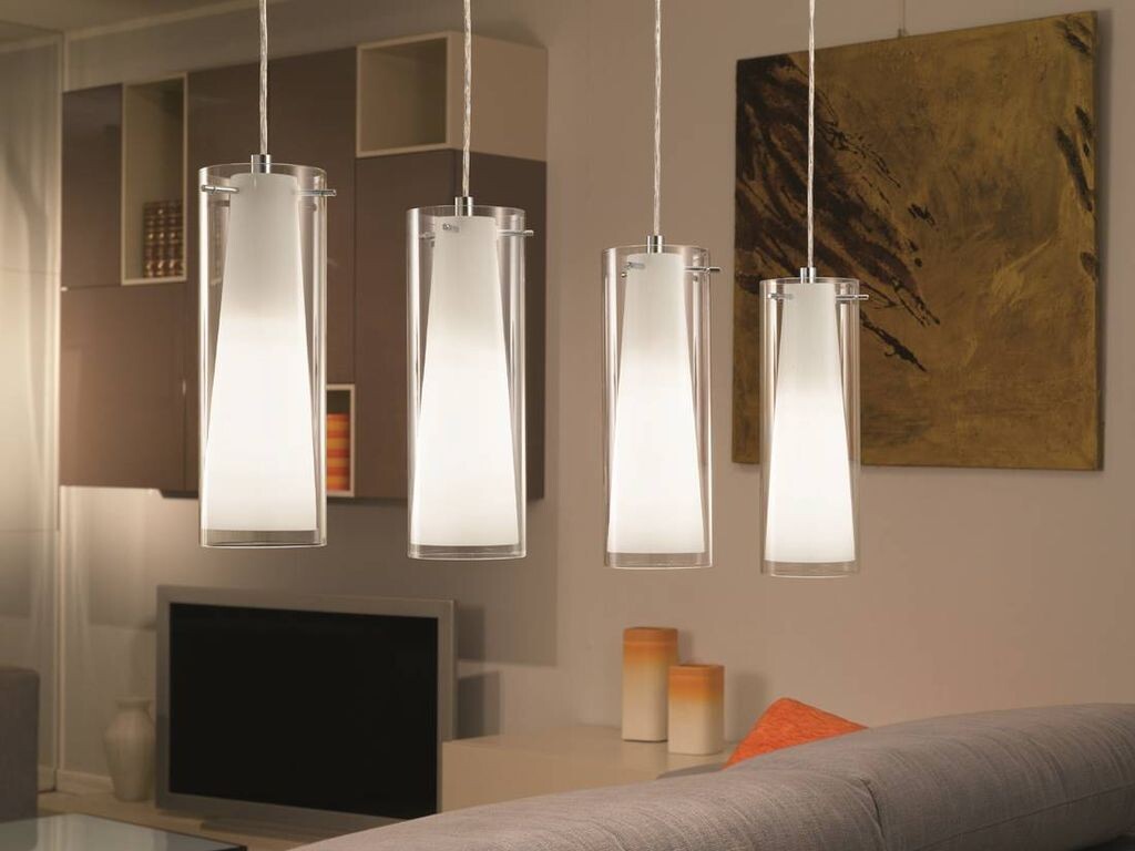 

Подвесной светильник EGLO PINTO с четырьмя лампочками, серебро