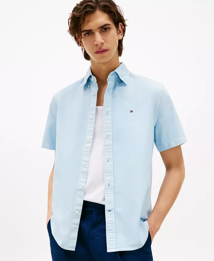 

Мужская классическая рубашка Oxford Tommy Hilfiger, синий