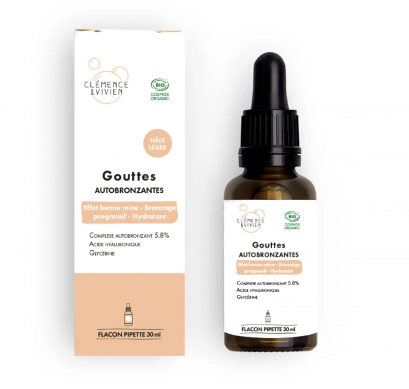 Капли-автозагар Clémence & Vivien Light Tanning Drops Clémence & Vivien