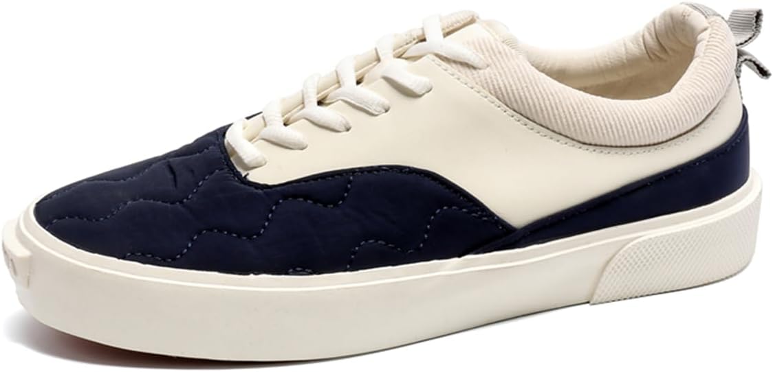 

Мужские повседневные кроссовки на шнуровке, удобные массивные низкие кеды для ходьбы, ретро скейт кроссовки Zhoupulp, синий