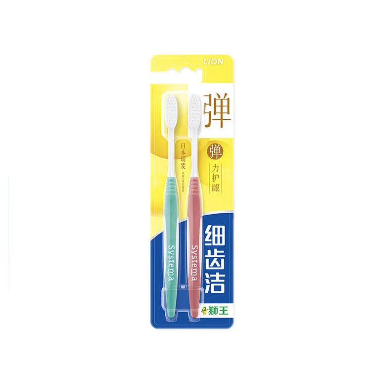 Зубная щетка Fine Toothbrush LION, Fine-Grit Stretch Gum Protection Toothbrush 2 Pcs Set