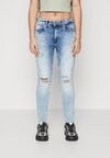 

Приталенные брюки ONLBLUSH MID WAIST Only Petite, светло-голубой