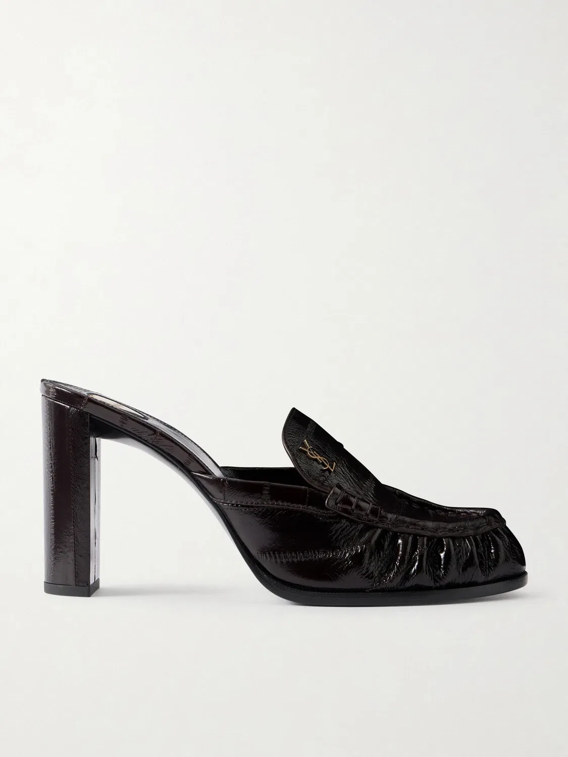 Туфли-лоферы из угря Le Loafer SAINT LAURENT, коричневый