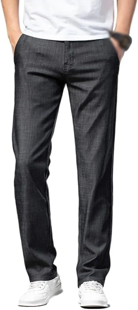 

Классические джинсы мужские с эластичным поясом SIDUFHAOPKLL