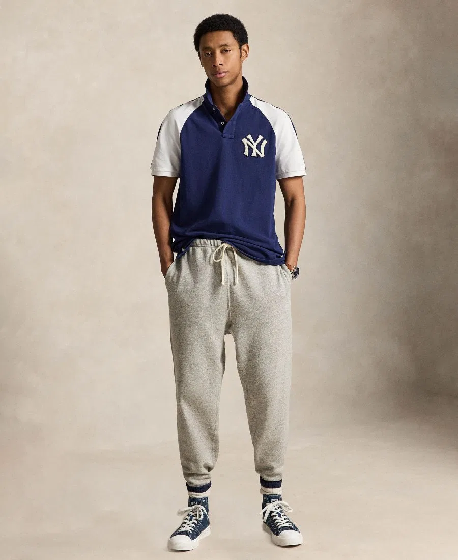 Мужская поло-рубашка с коротким рукавом реглан Polo Ralph Lauren, Dark Cobalt/Deckwash White — фото 2