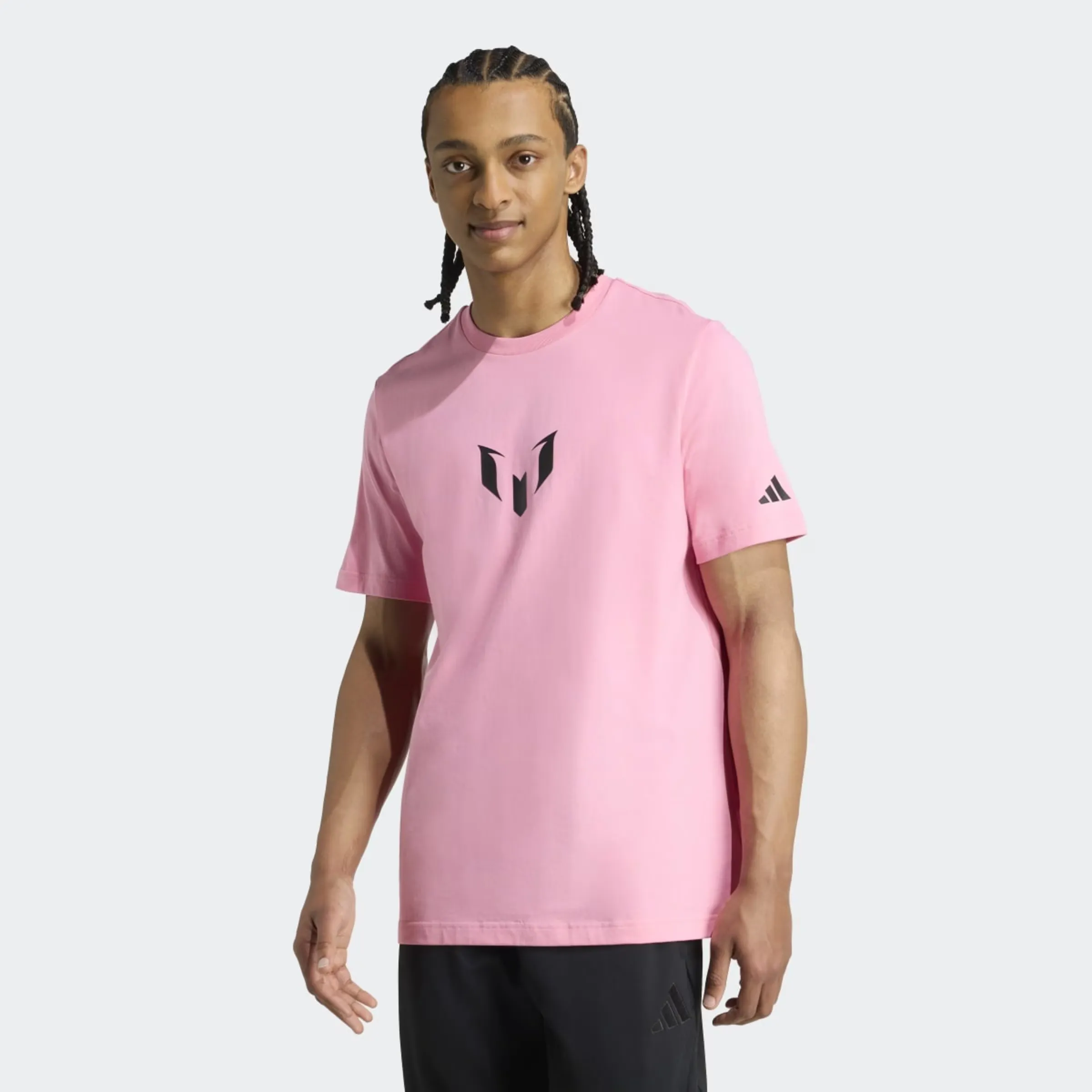 

Футболка мужская Messi Graphic adidas, розовый