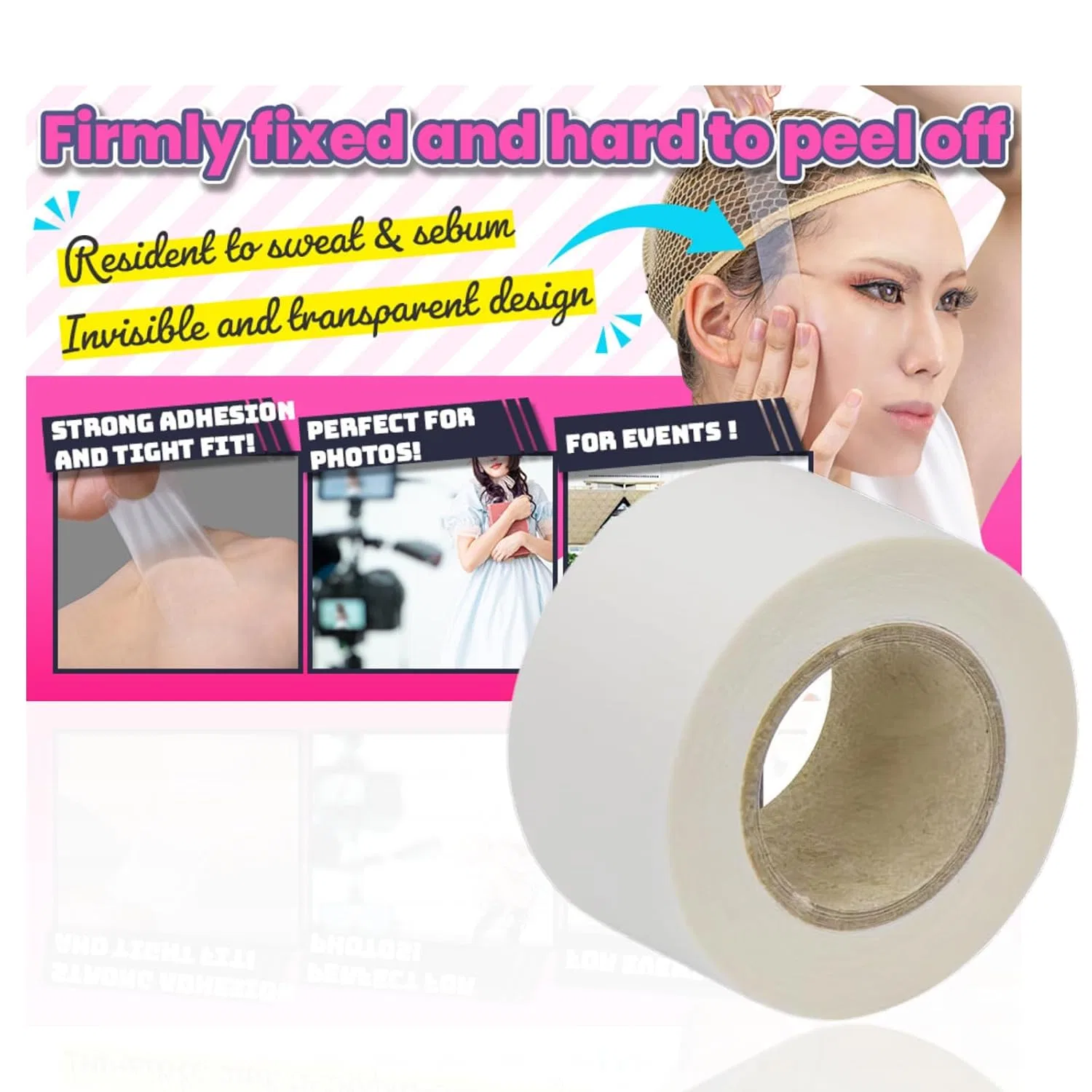 Невидимая лента для подтяжки лица «Cosplay Face Lift Up Tape» от VECTill Ｖｅｃｔｉｌｌ