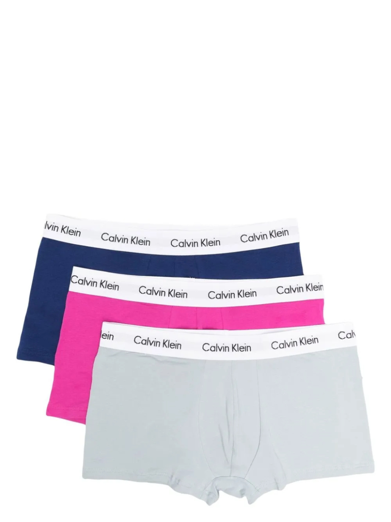 

Комплект из трех боксеров с логотипом Calvin Klein, синий