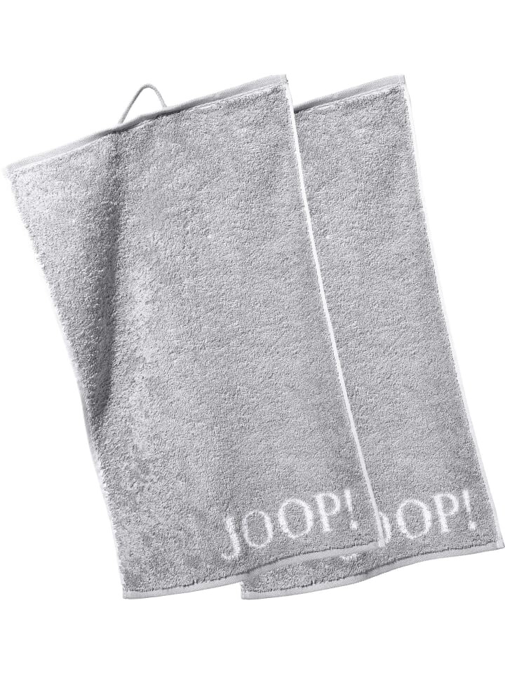 

Гостевое полотенце JOOP! im 2er Pack Classic Doubleface, серебряный