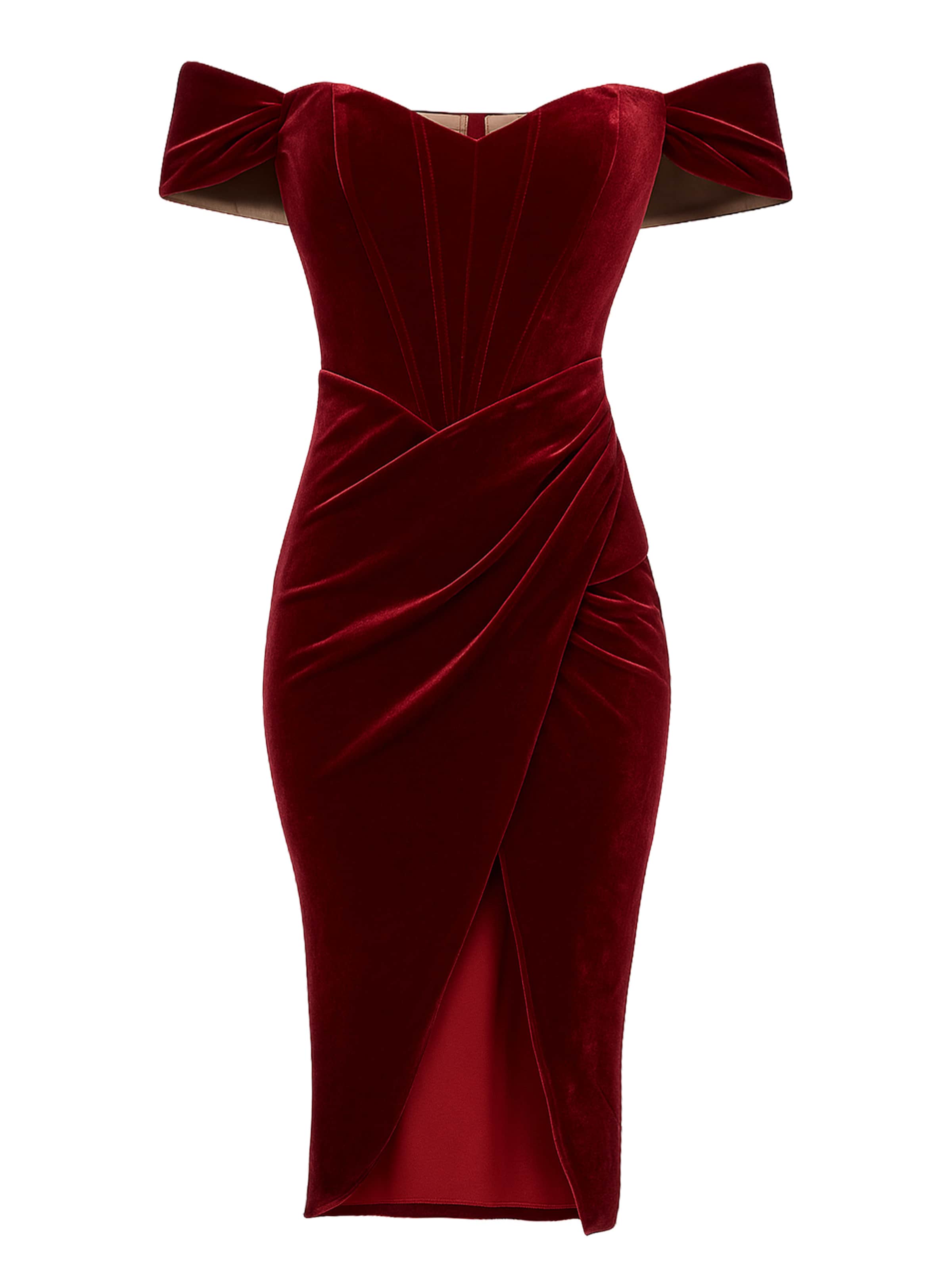 

GODDIVA Платье в карминно-красном цвете