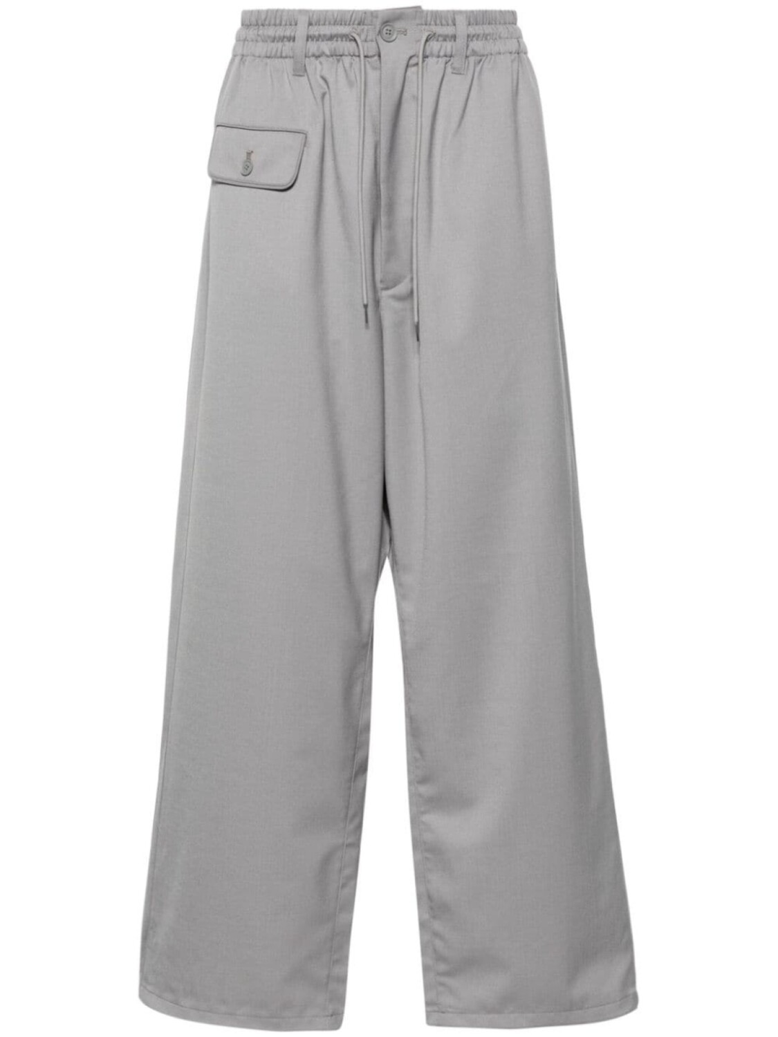 

Y-3 брюки Rew Wo широкого кроя, серый