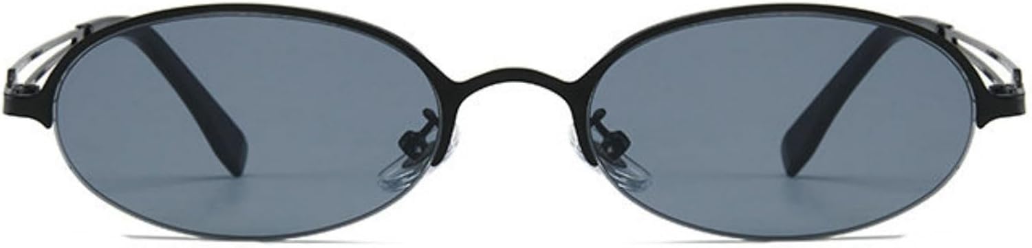 

Солнцезащитные очки Willochra Retro Rimless Round для женщин и мужчин, золотистая металлическая оправа, градиентные солнцезащитные очки, овальные черные очки для женщин, защита от ультрафиолета UV400, C3