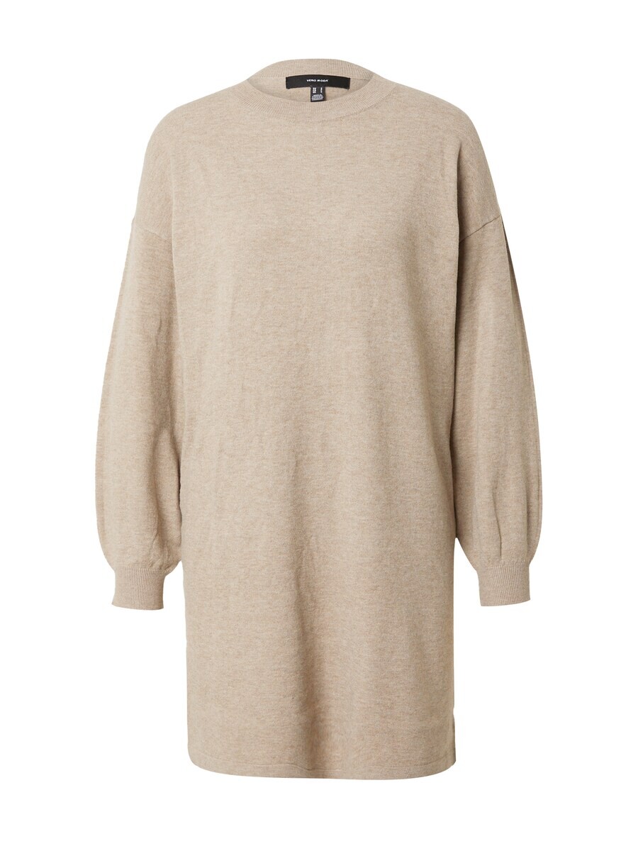 

Вязаное платье VERO MODA Knitted dress VMRAIN, темно-бежевый