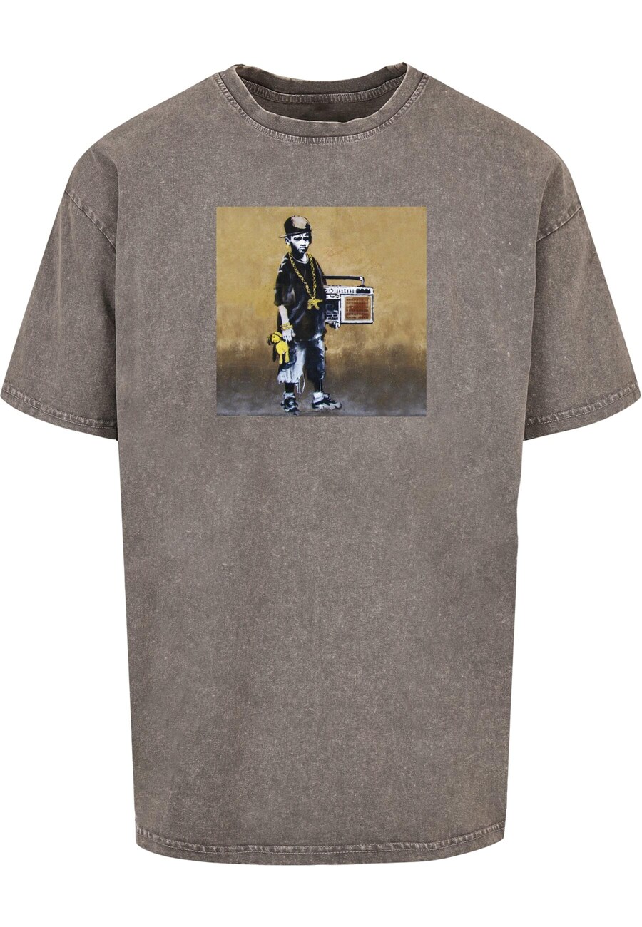

Рубашка Merchcode Brandalised - Boy With Teddy, серый