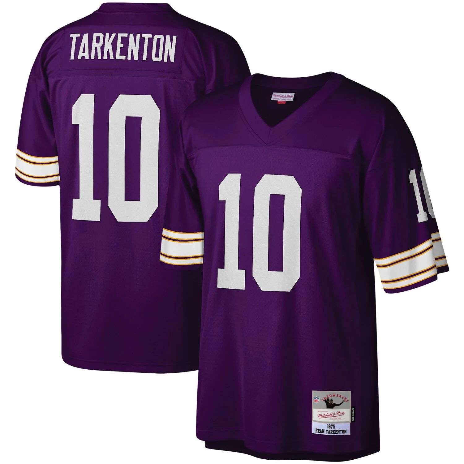 

Мужская футболка Mitchell & Ness Fran Tarkenton Purple Minnesota Vikings Legacy Replica Джерси