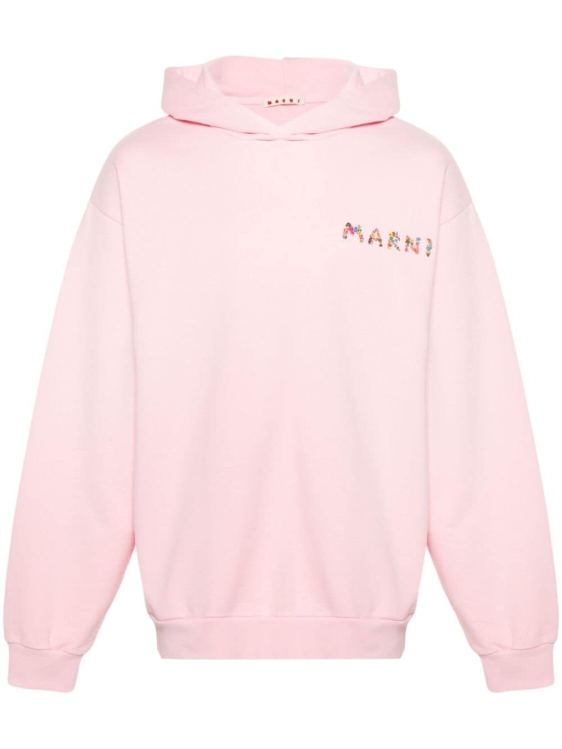 

Хлопковая толстовка с логотипом Marni, розовый