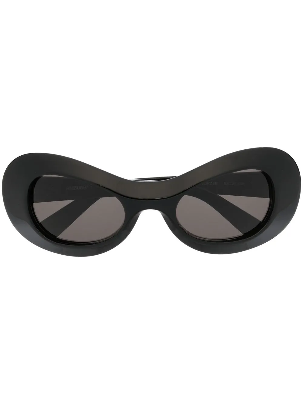 

Солнцезащитные очки в полированной овальной оправе Ambush Eyewear, черный