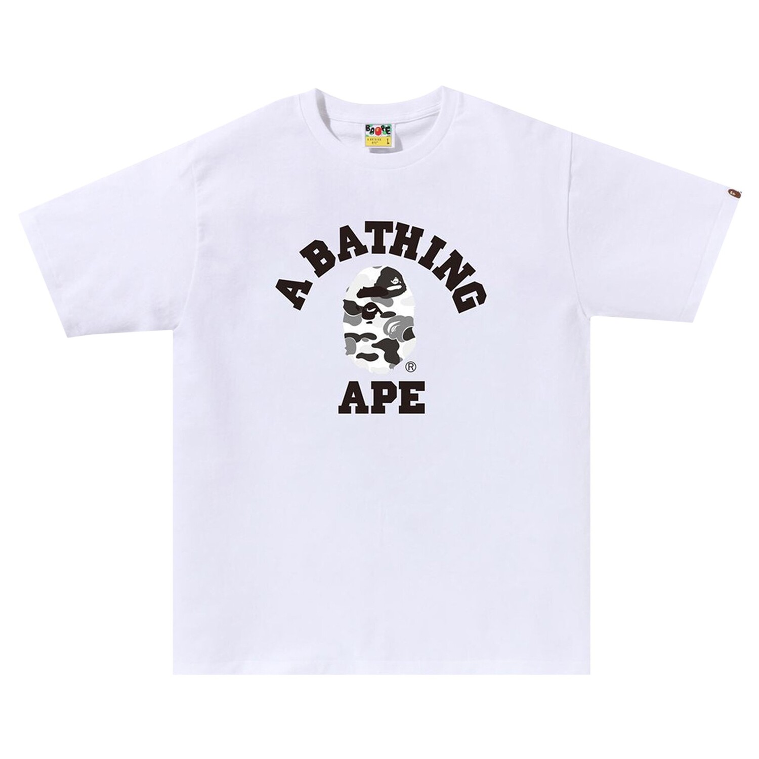 

Камуфляжная футболка BAPE ABC Белый/Серый