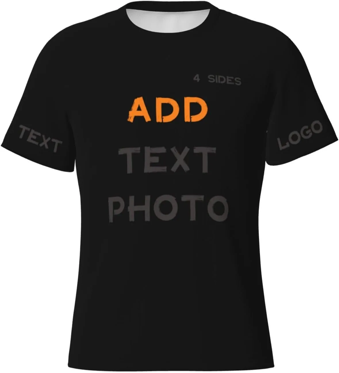 

Футболка Custom с принтом на 4 сторонах