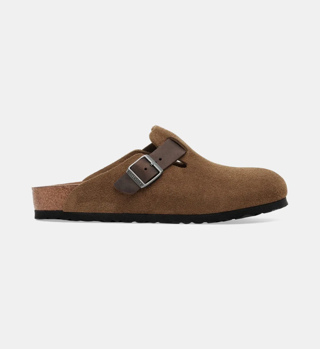 Сандалии бостон leve из кожи BIRKENSTOCK, коричневый