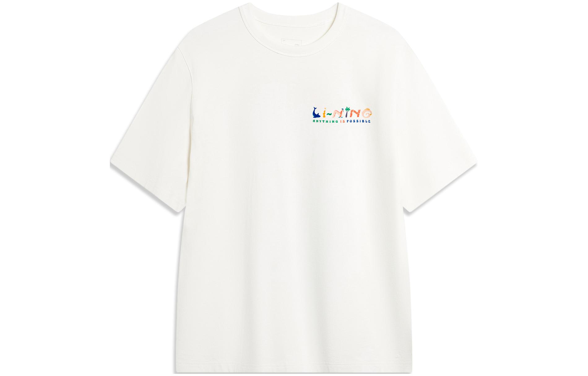 

Футболка с рукавом реглан мужская бежевая размера L LiNing Sports Life Collection