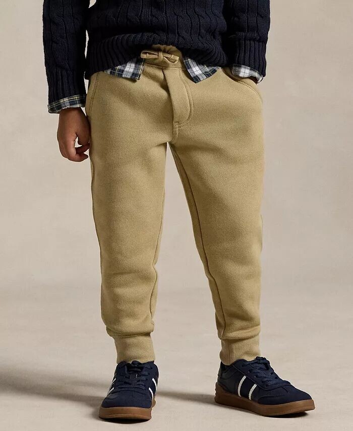 

Флисовые спортивные штаны для малышей и маленьких детей Polo Ralph Lauren, бежевый