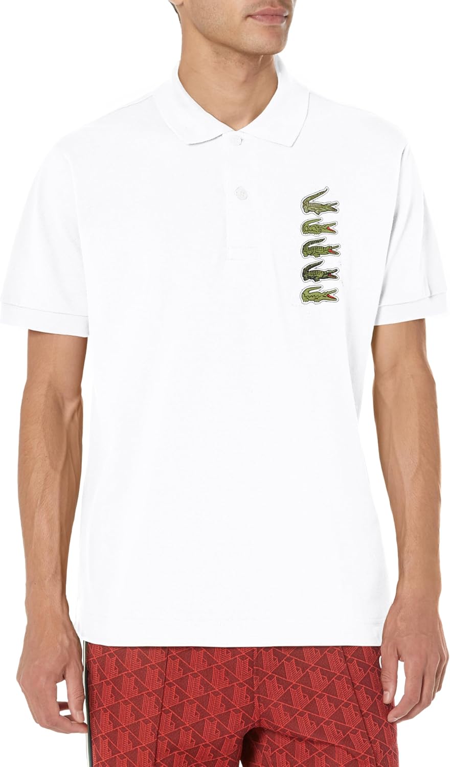 

Lacoste мужская сезонная короткая рукав классический крой поло с логотипом на груди, White, Белый, Lacoste мужская сезонная короткая рукав классический крой поло с логотипом на груди, White