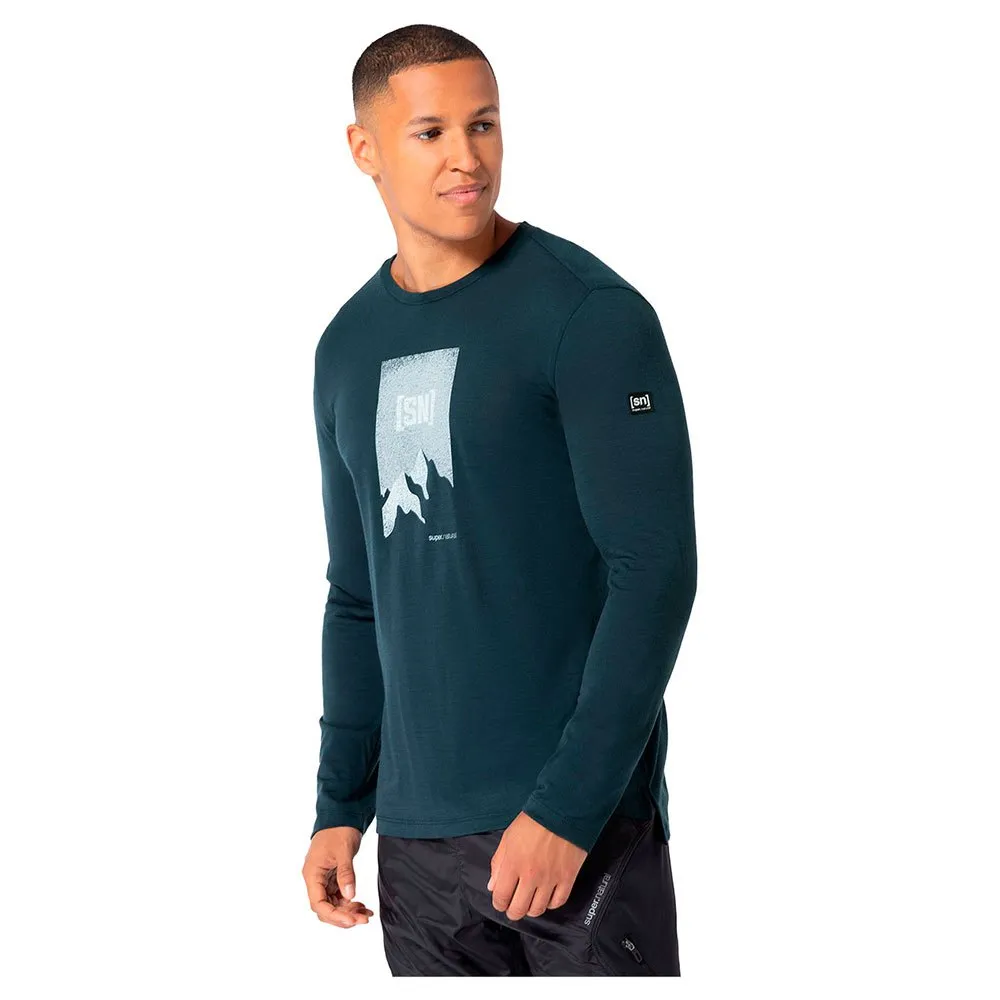 

Футболка Super.natural 2 Pitch long sleeve, синий