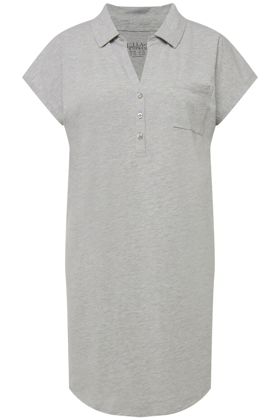 

Ночная рубашка Ulla Popken Nightgown, светло-серый