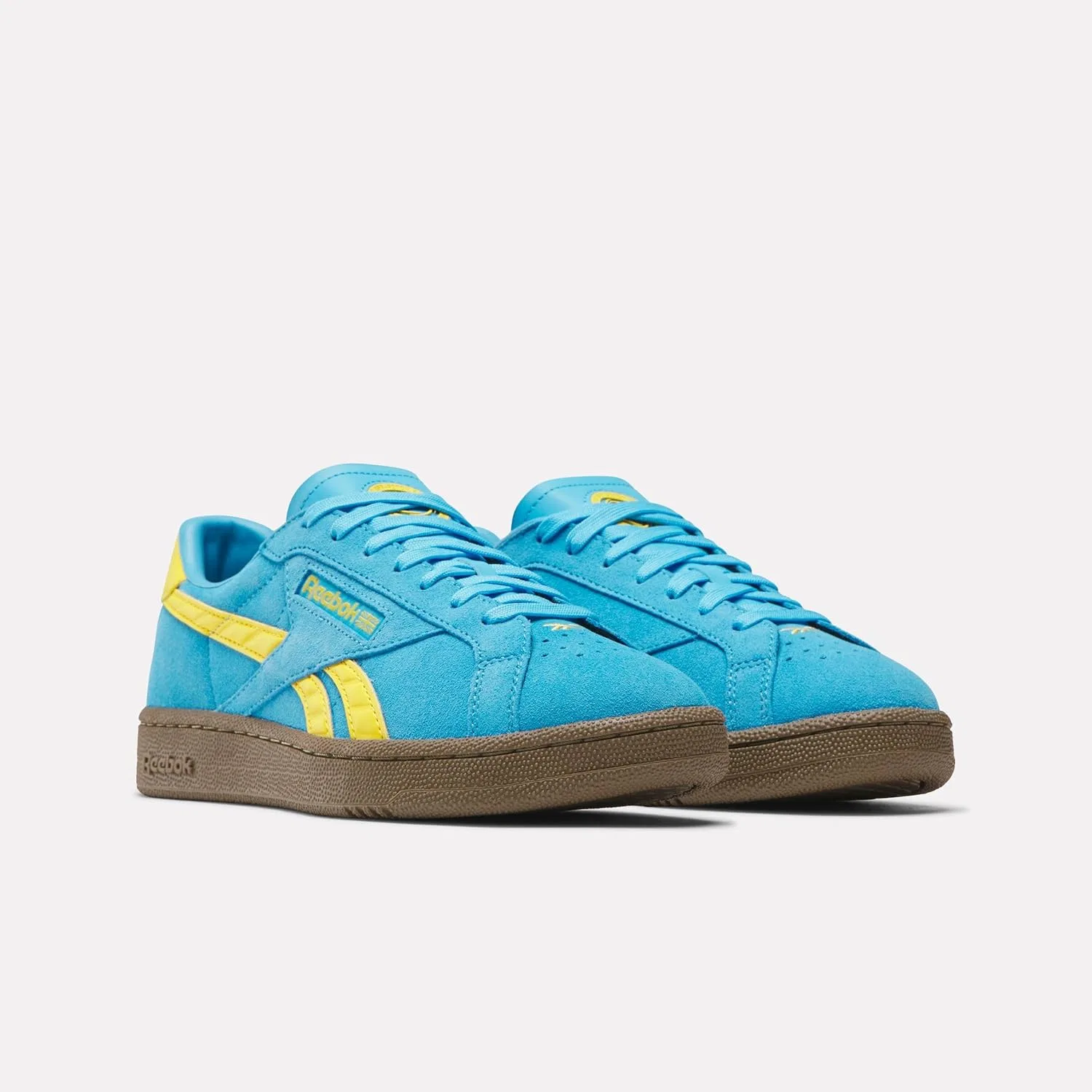 Кроссовки Reebok Unisex Club C Grounds UK, Futurecyan Goldenhaze Gum — фото 2