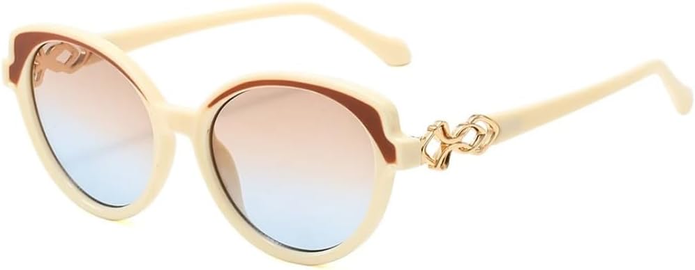 

Роскошные женские солнцезащитные очки с градиентным оправой "кошачий глаз", желейного цвета, с индивидуальной оправой, защита от УФ-излучения UV400 HHZZYVY, Beige Blue Tea