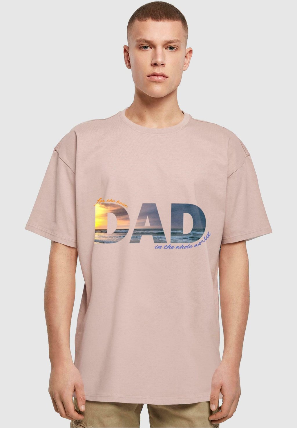 

Футболка с принтом FOR THE BEST DAD HEAVY Merchcode, цвет Rose Gold-Coloured