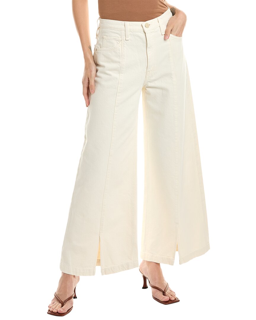 

Джинсы HUDSON Jeans James Ecru с высокой талией и широкими штанинами, белый