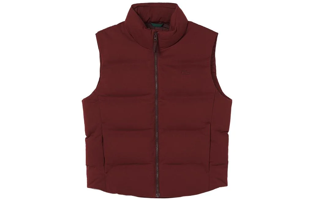 Пуховик-жилет с логотипом LACOSTE, zs1/бордовый